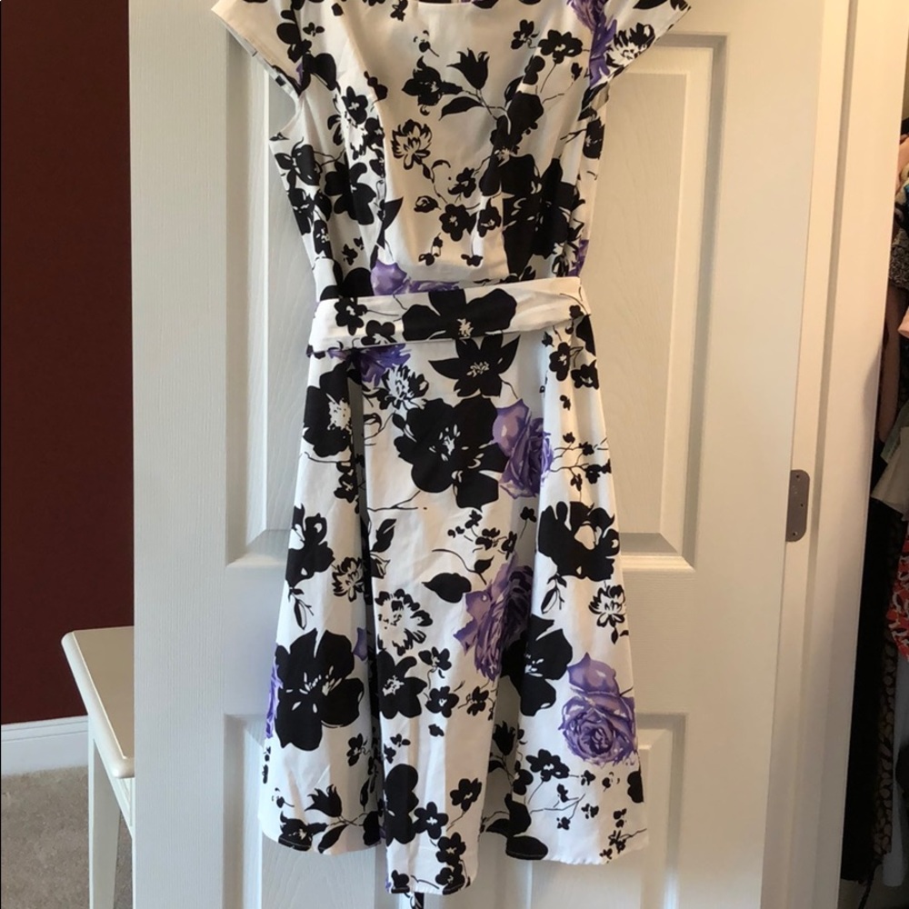 White floral dress for weddings or spring parties